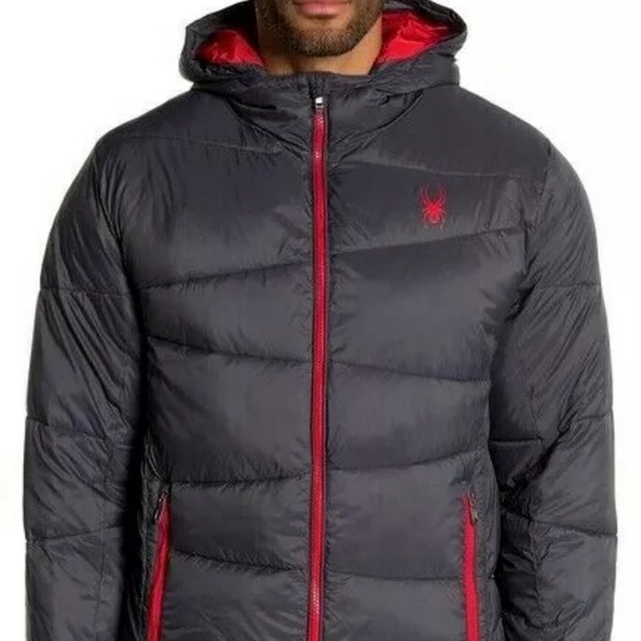 Spyder Mens Jacket Gray Full-Zipper Hoodie Nexxus